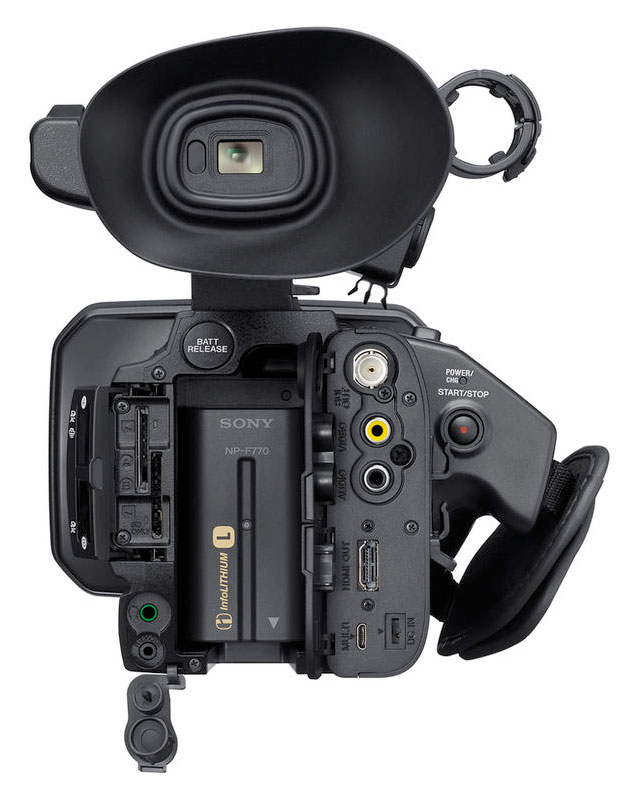 videocamara Sony XDCAM PXW Z150 opciones de conexion